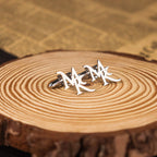 Bespoke Signature Monogram Name Cufflinks - Personalized Brass Name Jewelry for Men