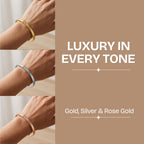 Personalized Engraved Name Cuff Bracelet with Heart - Gold Plated Custom Bangle for Women & Girls