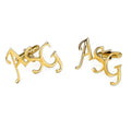 Personalized 3-Initial Monogram Cufflinks for Men – Custom Letter Cufflinks for Wedding & Groom Accessories