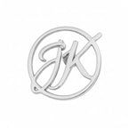 Custom Round Brooch Pin for Men & Women – Personalised Initial Lapel Pin – Gold Letter Badge for Blazer, Coat, Kurta – Wedding Groom Bride Family Gift