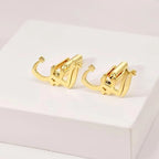 Custom Arabic Name Cufflinks - Personalized Calligraphy Script for Men in Brass