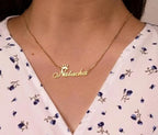 Crown Personalized Name Necklace - Custom Queen Crown Nameplate Pendant for Women