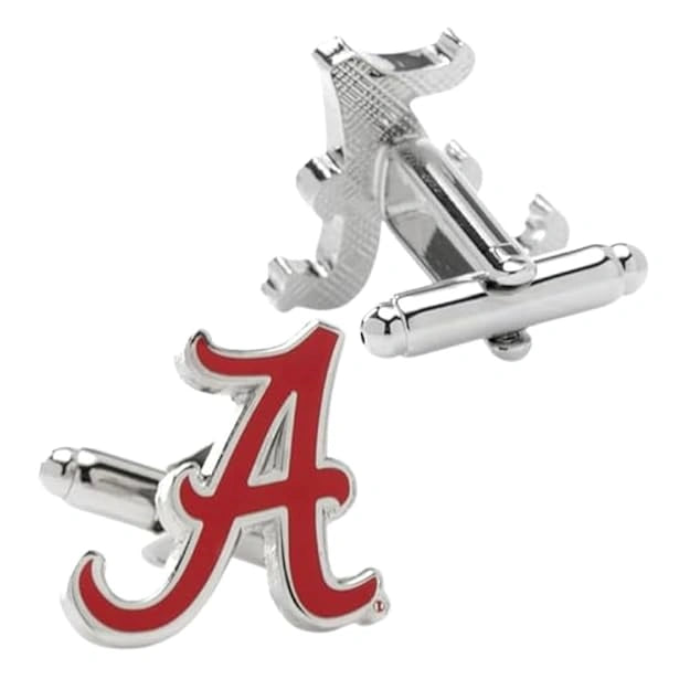 Personalised Single Enamel Initial Cufflink for Men – Custom Name Initial Cufflinks for Formal & Wedding Wear