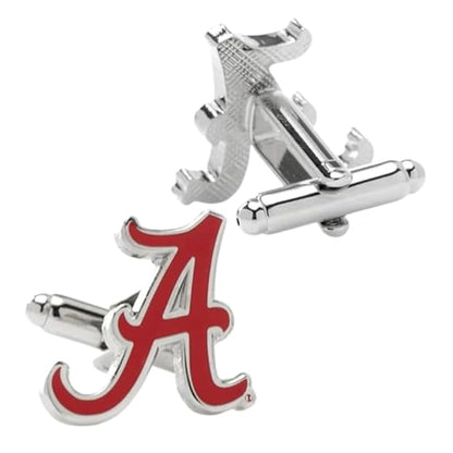 Personalised Single Enamel Initial Cufflink for Men – Custom Name Initial Cufflinks for Formal & Wedding Wear