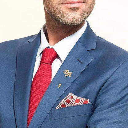 Custom Elite Initial Lapel Pin - Personalized Monogram Brooch for Men, Women & Wedding Wear