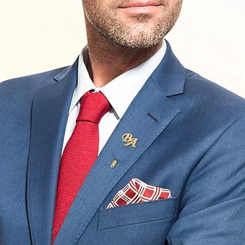 Custom Elite Initial Lapel Pin - Personalized Monogram Brooch for Men, Women & Wedding Wear
