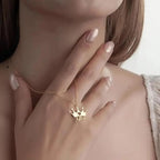 Personalized Queen Crown Name Necklace - Custom Engraved Royal Crown Pendant for Women