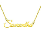 Personalized Name Necklace - Custom Cursive Nameplate Pendant for Women & Girls -