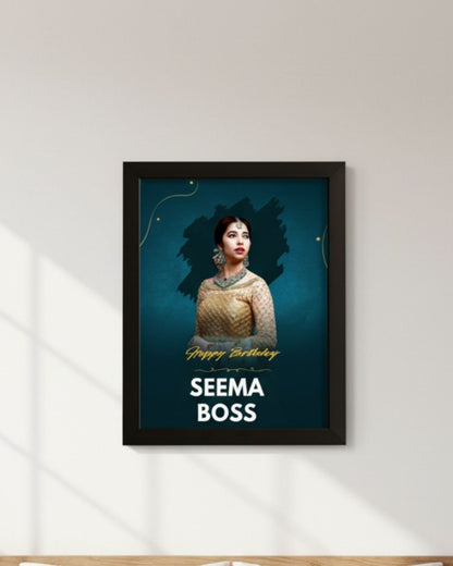 MOSKAI Personalised A3 Photo Frame for Her Birthday