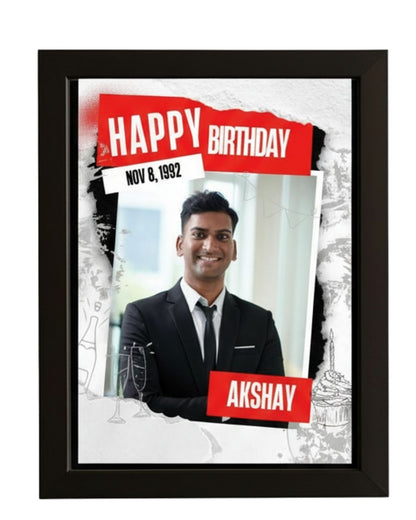 Personalised A3 Photo Frame for His Birthday