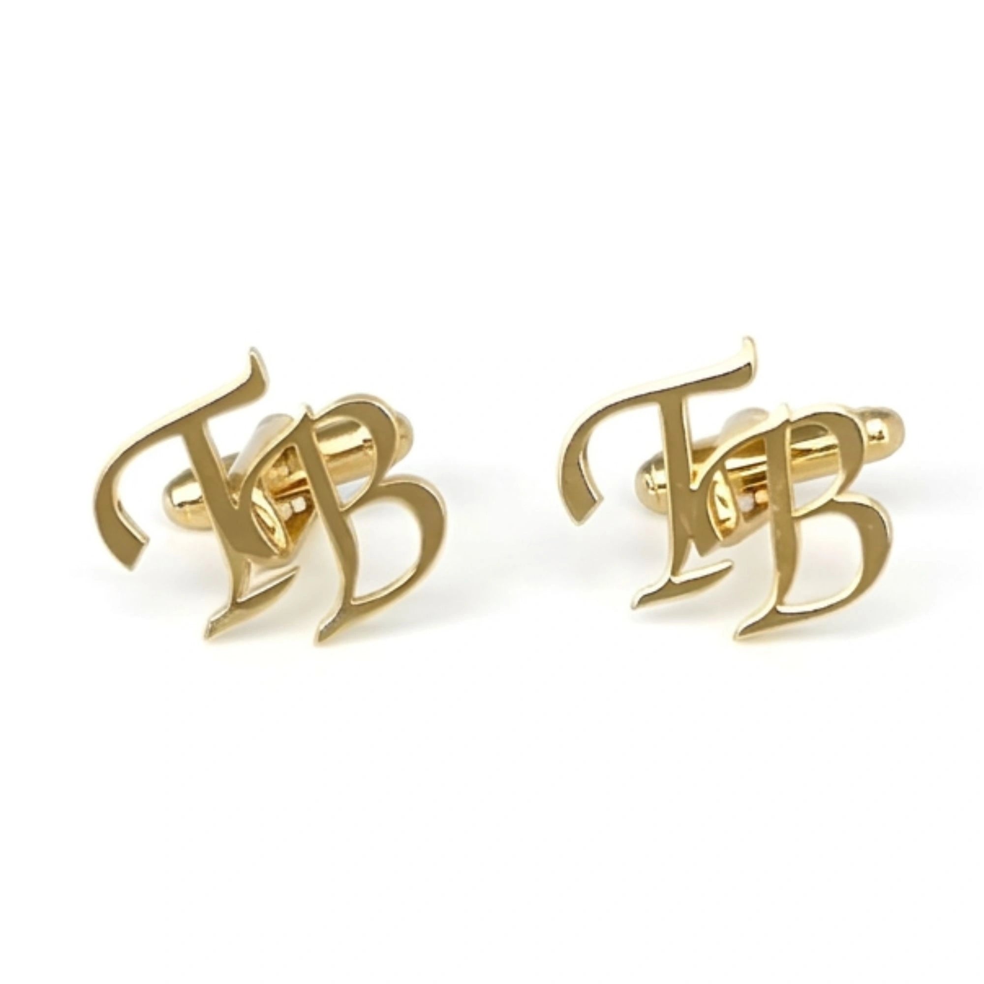 Personalized Initial Cufflinks for Men – Custom Monogram Letter Cufflinks Wedding Accessories for Groom