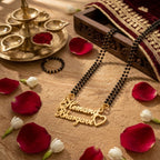 Personalized Couple Name Mangalsutra for Women with Couple Names and Heart Gift for Wife, Anniversary & Wedding