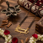 Personalized Couple Name Mangalsutra for Women with Couple Names and Heart Gift for Wife, Anniversary & Wedding