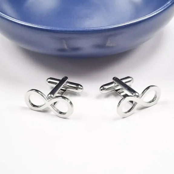Infinity Cufflinks for Men |Infinity Symbol Cufflinks for Men | Stylish Designer Cuff Links for Shirt | Premium Men’s Cufflinks for Formal, Office & Wedding