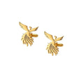 Phoenix Bird Cufflinks for Men | Premium Gold Finish Phoenix Design Cuff Links | Luxury Formal Shirt Accessories for Suit, Blazer, Tuxedo, Wedding & Office Wear
