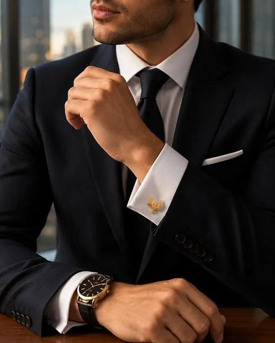 Animals Phoenix Cufflinks For Mens | Premium Brass Phoenix Bird Design Shirt Cuff Links | Formal Shirt Accessories for Business Suit, Blazer, Tuxedo, Wedding & Office Wear | Luxury Designer Cufflinks Gift for Men