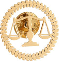 Executive Scales of Justice Lawyer Brooch - Professional Advocate Symbol Lapel Pin in Brass- Legal Profession Coat Pin & Attorney Gift Accessory