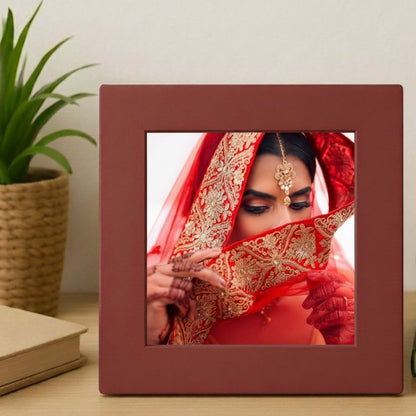 Enchanting Women in Red Personalised Photo Frame