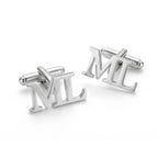 Personalized Initial Cufflinks for Men – Custom Alphabet Letter Cufflinks for Groom Wedding Accessories
