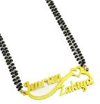 Personalized Infinity Couple Name Mangalsutra – Gold Plated