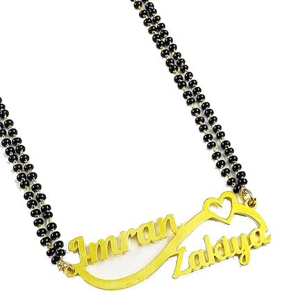 Personalized Infinity Couple Name Mangalsutra – Gold Plated