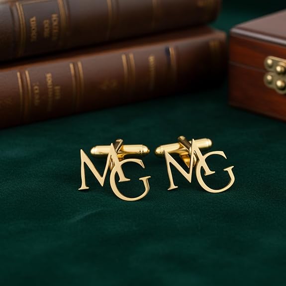 MOSKAI Personalized Initial | Name Cufflinks