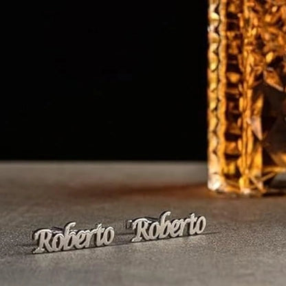 Personalized Full Name Cufflinks for Men Custom Name Cufflinks Formal Wedding Groom Gift Shirt Accessories