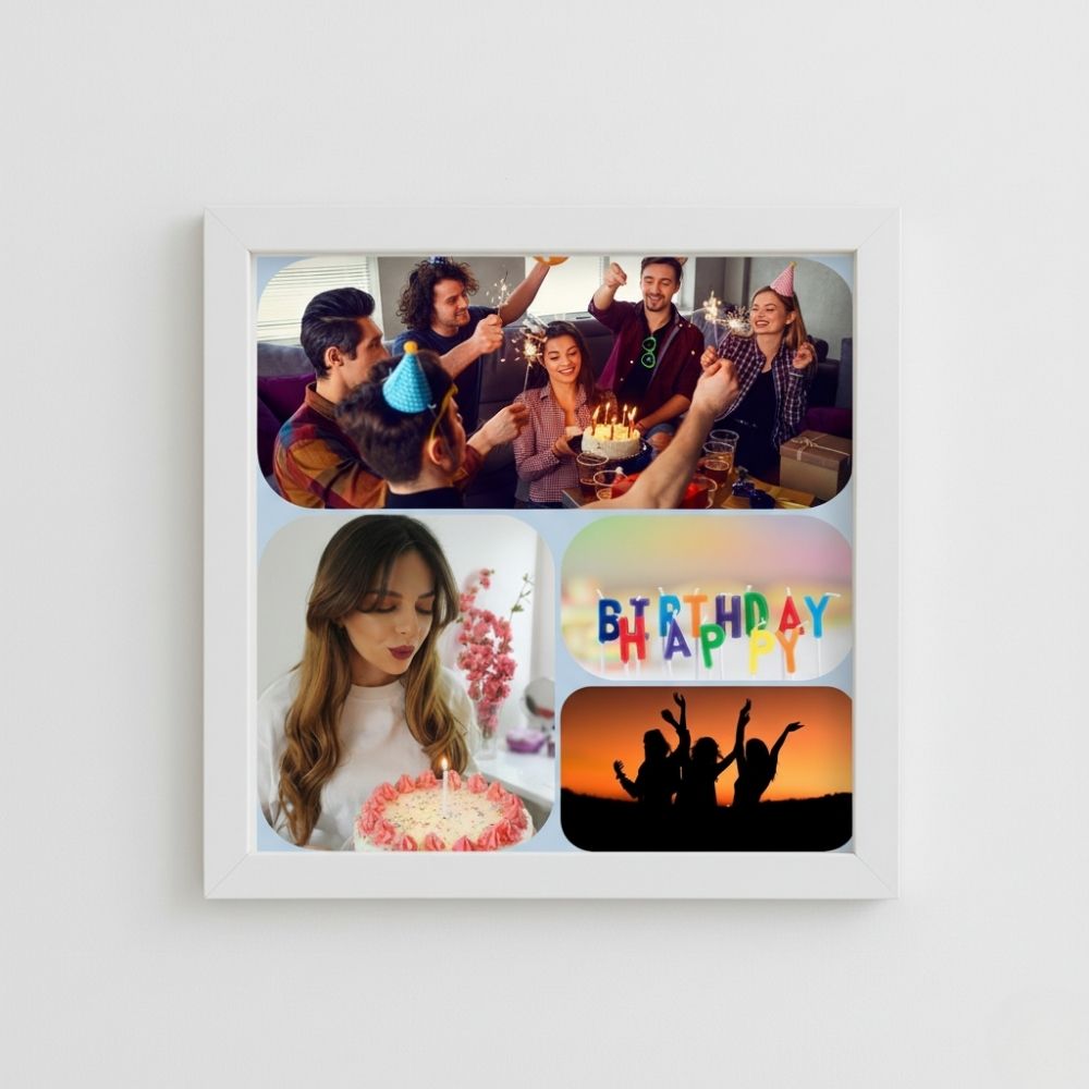 MOSKAI Personalised LED Photo Frame For Birthday Girl