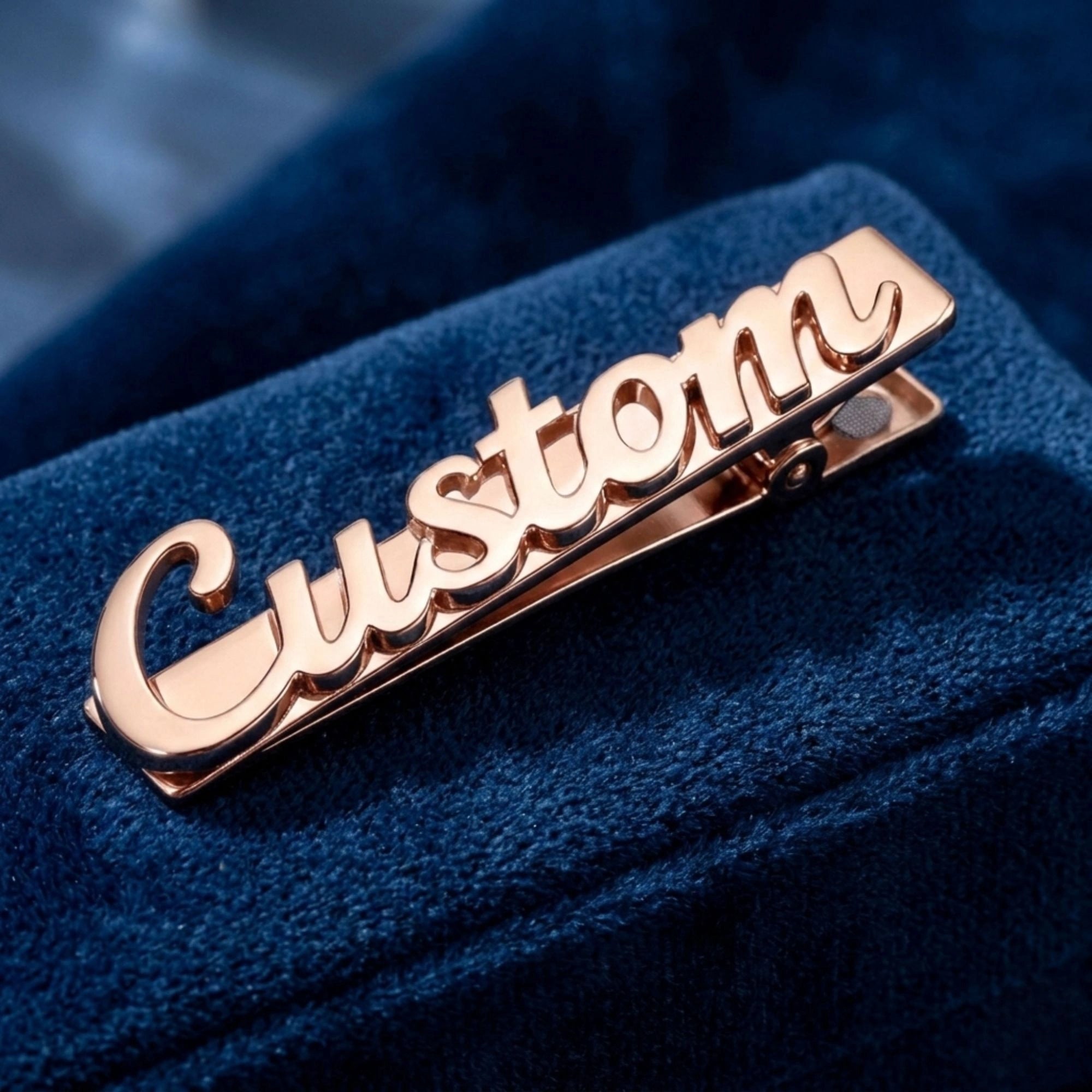 Personalised Name Tie Pin for Men Groom Wedding Tie Clip Gift