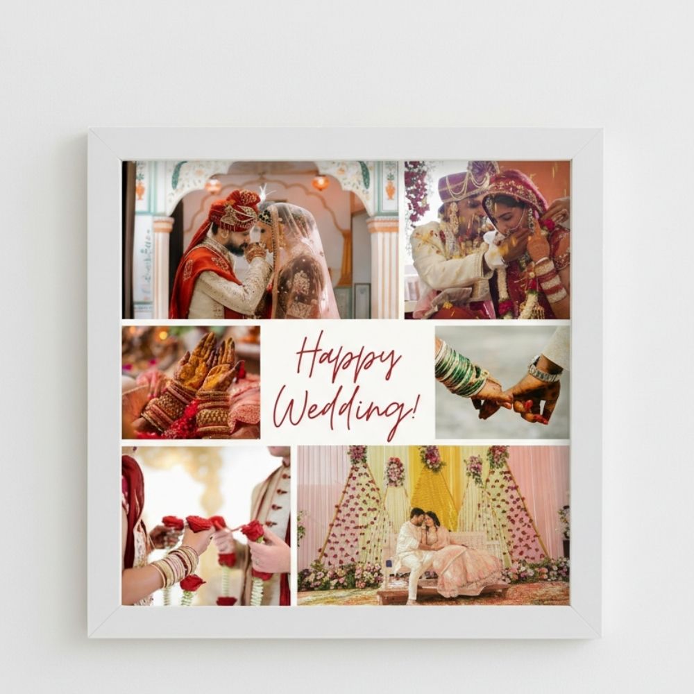 MOSKAI Personalised Wedding Anniversary LED Photo Frame