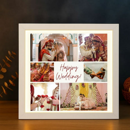 MOSKAI Personalised Wedding Anniversary LED Photo Frame
