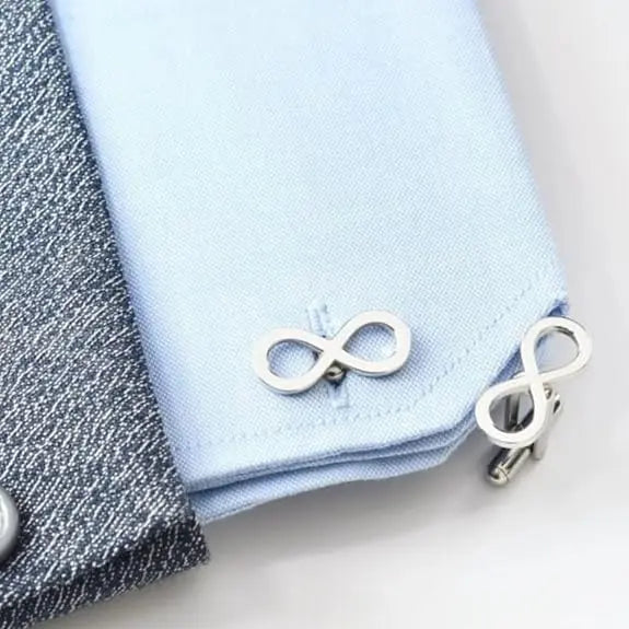 Infinity Cufflinks for Men |Infinity Symbol Cufflinks for Men | Stylish Designer Cuff Links for Shirt | Premium Men’s Cufflinks for Formal, Office & Wedding