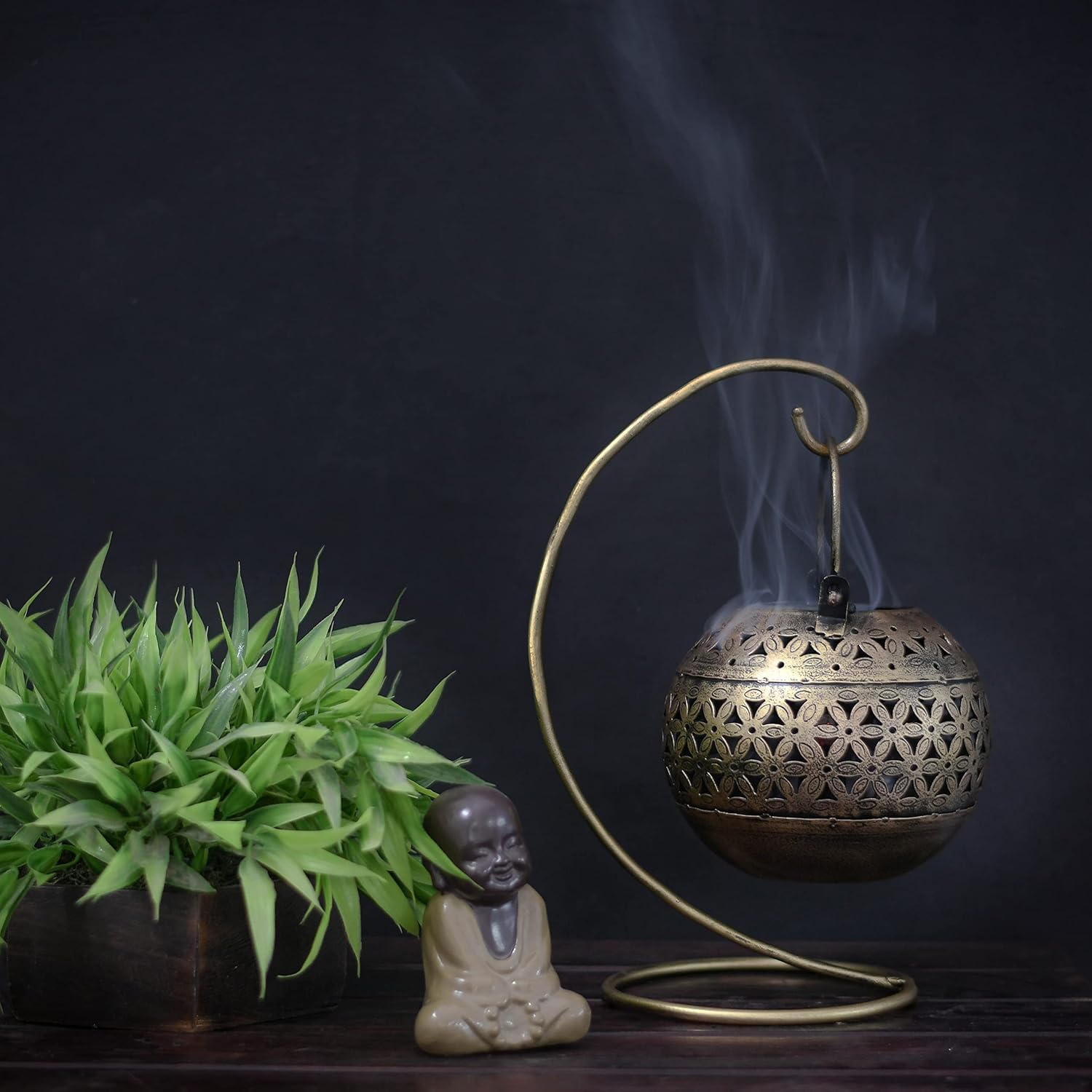 Moskai Iron Tealight Candle Holder – Hanging Degchi/Dhuni
