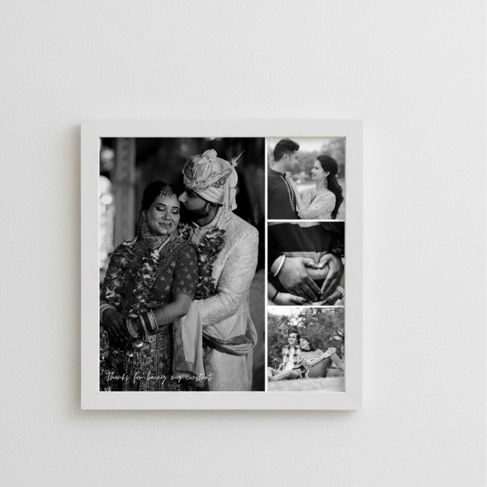 MOSKAI Black & White Wedding Pictures Collage
