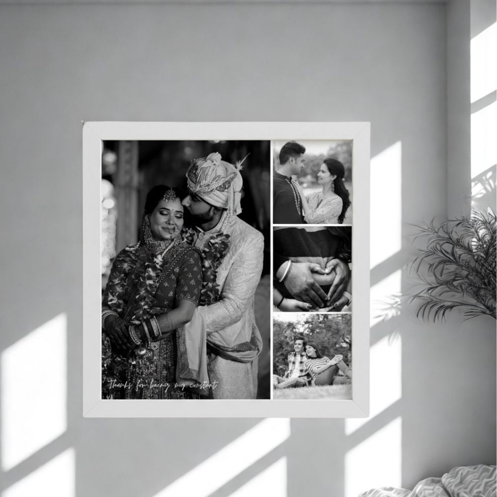 MOSKAI Black & White Wedding Pictures Collage