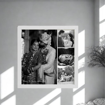 MOSKAI Black & White Wedding Pictures Collage