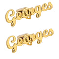 Personalized Name Cufflinks for Men - Custom Brass Shirt Cufflinks for Wedding & Business