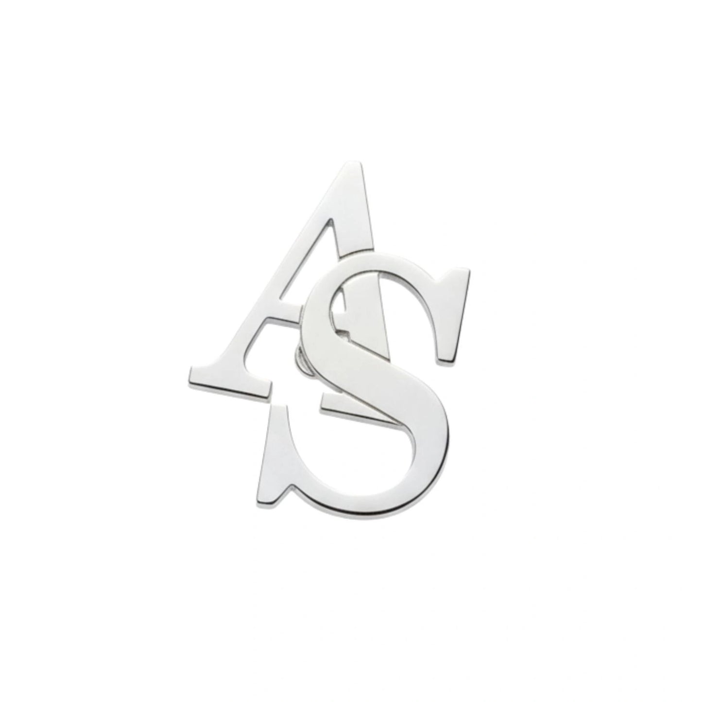 Custom Initial Brooch for Men – Sleek Monogram Brass Lapel Pin for Coat, Suits, Sarees, and Blazers