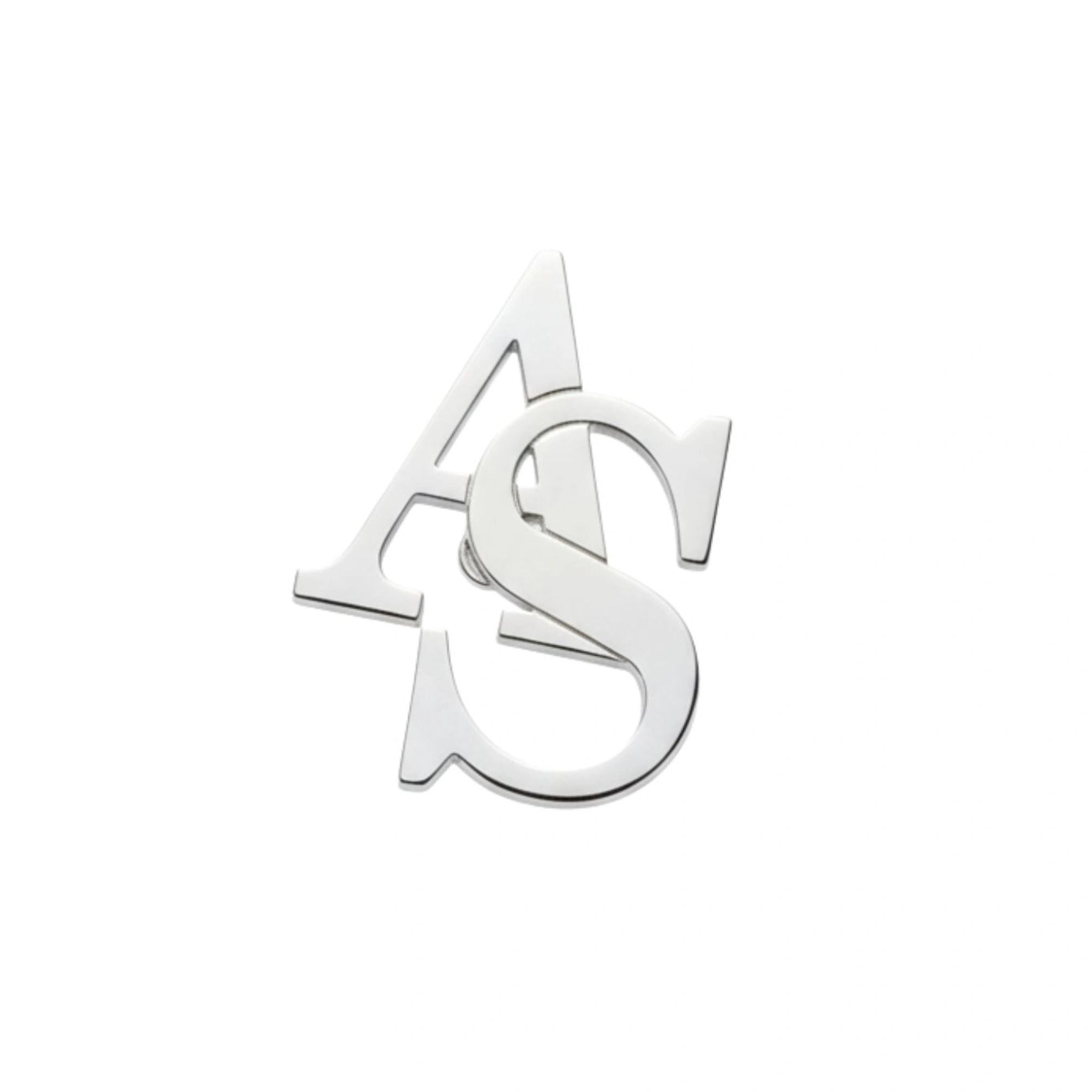 Custom Initial Brooch for Men – Sleek Monogram Brass Lapel Pin for Coat, Suits, Sarees, and Blazers