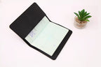 Basic Black Personalized Passport Cover With 4 Card Slots