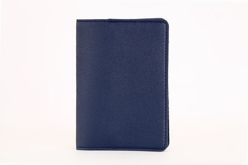 Blue Basic Passport Cover With 4 Card Slots