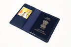 Blue Basic Passport Cover With 4 Card Slots