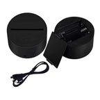 Moskai Doctor Symbol Personalised LED Lamp – Custom Name Medical Caduceus Night Light with LED Base