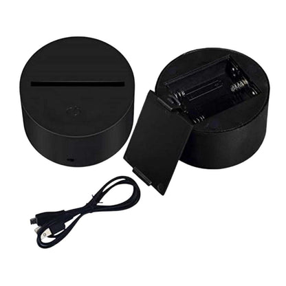 Moskai Personalised Rhino LED Lamp with Name – Custom 3D Night Light for Kids Room