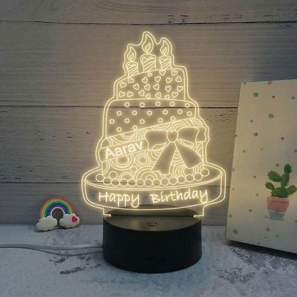 Moskai Personalised Birthday Cake LED Lamp – moskai