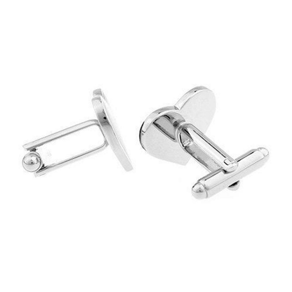 Moskai Black Heart Cufflinks for Men | Valentine Collection | Anti-Tarnish Finish