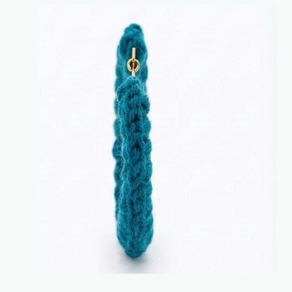Blue Vibes Crochet Hoops For Her