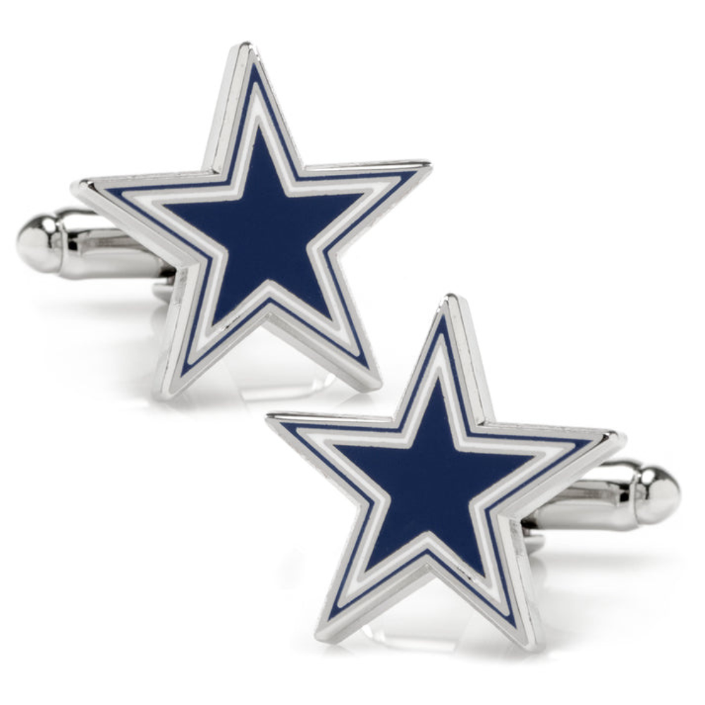 Moskai Blue Star Royal Design Cufflinks | Luxury Enamel Cufflinks for Men