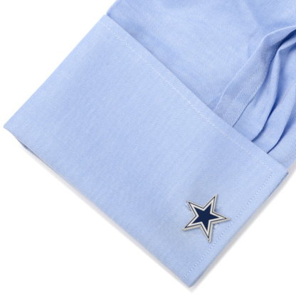 Moskai Blue Star Royal Design Cufflinks | Luxury Enamel Cufflinks for Men
