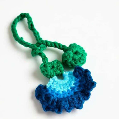 Cute Crochet Blue Bag Charm